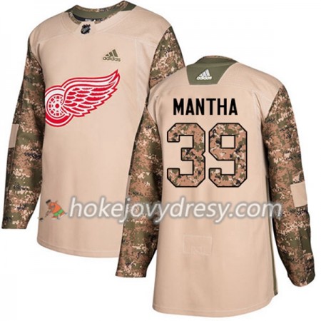 Pánské Hokejový Dres Detroit Red Wings Anthony Mantha 39 Adidas 2017-2018 Camo Veterans Day Practice Authentic